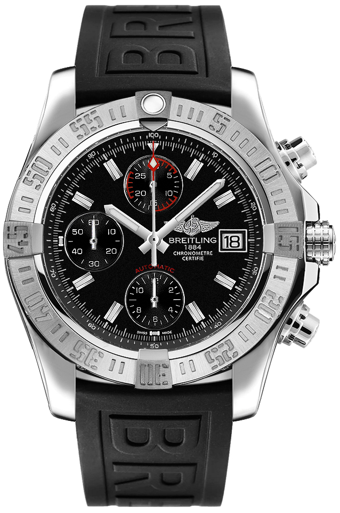 Review replica Breitling Avenger II Volcano Black Dial Men's Watch A13381111B1S